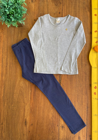 Conjunto Camiseta e Legging Boca Grande TAM 6 Anos