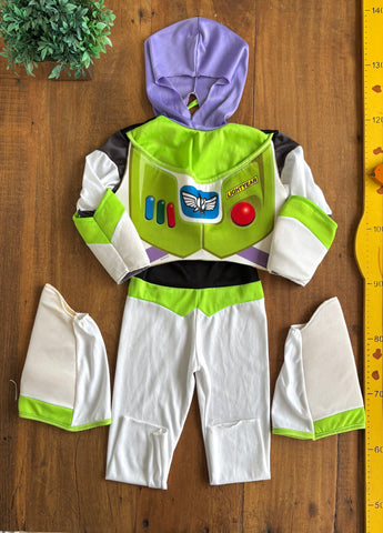 Fantasia Buzz Lightyear TAM 3 - 4 Anos 80 cm (ombro a barra)