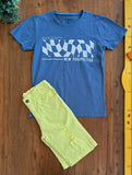 Conjunto Camiseta Young Connection e Bermuda Sarja Have Fun TAM 12 Anos