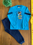 Conjunto Camiseta Dragon Ball e Calça Azul TAM 8 Anos