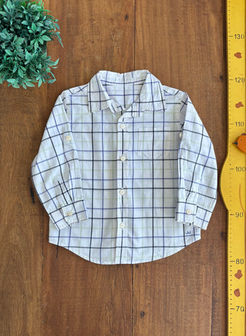 Camisa Xadrez Infantil Janie and Jack TAM 2 Anos