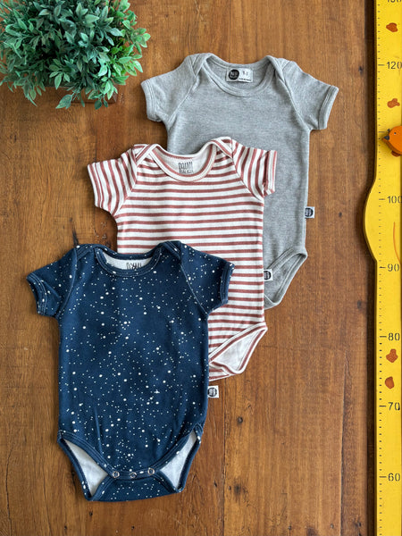Kit 3 Body MiniMalista Baby TAM 3 Meses