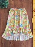 Saia Infantil Midi Mullet Tropical Verde Pool Kids TAM 10 Anos
