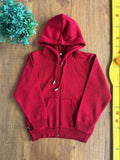 Blusa Infantil Vermelho Tricot Zíper Prisma Malhas TAM 6 Anos
