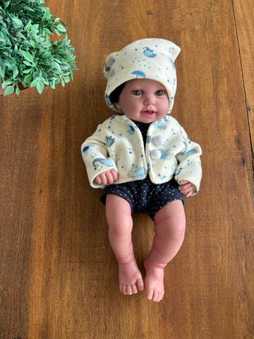 Boneca Bebê - Anny Doll - Baby Reborn Menino - Cotiplás TAM 42 cm