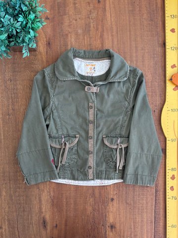 Jaqueta Infantil Verde Fat Face TAM 4/5 Anos
