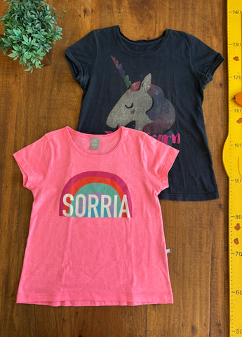 Kit 2 Camisetas Hering Kids e Le Lis Petit TAM 10 Anos