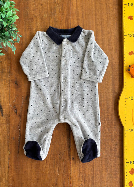 Macacão Bebe Plush Jacadi Paris TAM 1 Mes (54 cm)