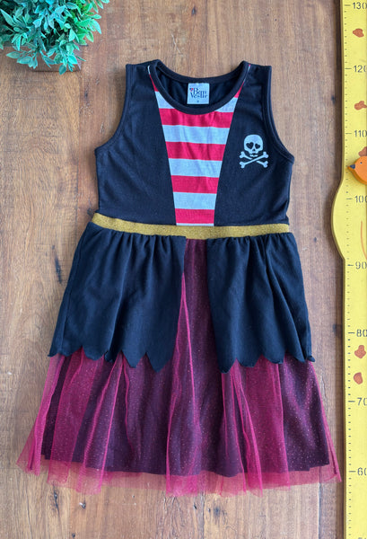 Fantasia Vestido Infantil PirataTAM 6 Anos