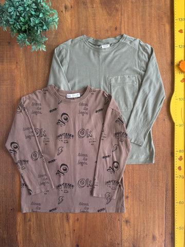 Camiseta Manga Longa Zara Boys TAM 6 Anos 116 cm