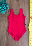 Collant Body Regata Ballet Vermelho TAM 10 Anos