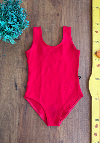 Collant Body Regata Ballet Vermelho TAM 10 Anos