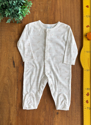 Macacão de Bebê Carnerinho Primark TAM 3 a 6 Meses 65 cm