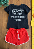 Conjunto Fakini Camiseta e Shorts TAM 10 Anos