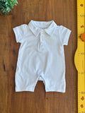 Romper Polo Bebe Branco TAM 0 a 3 Meses