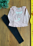 Conjunto Blusa Gatinho Póim e Legging Kyy TAM 4 Anos