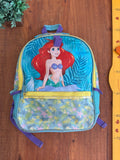 Mochila Infantil Ariel - A pequena Sereia Disney TAM 38 X 30 X 12 cm