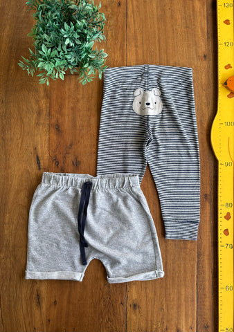 Calça Carter's + Shorts TAM 18 Meses