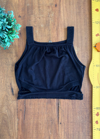 Blusa Preta Cropped Lunender Hits TAM 14 Anos