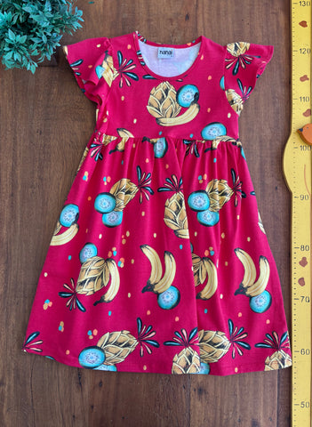 Vestido Infantil Nanai Bananas TAM 8 Anos