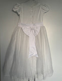 Vestido Daminha Laço e Faixa Cintura TAM 6 Anos