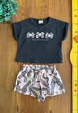 Conjunto Infantil Milon Blusa e Shorts TAM 6 Anos