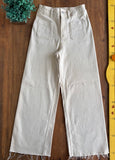 Calça Zara Jeans Wide Leg Bolso Frontal TAM 13-14 Anos 164 cm
