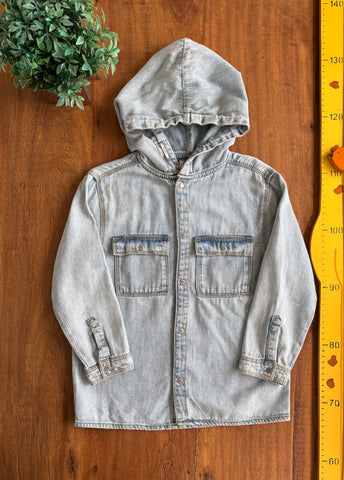 Camisa Jeans Infantil Gorro Zara TAM 4-5 Anos