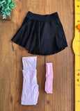 Saia de Ballet Infantil Capezio com Meia Calça e Fita de Cabelo TAM 6 a 8 Anos