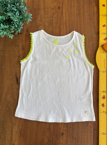 Camiseta Regata Costura Neon TAM 12 Anos