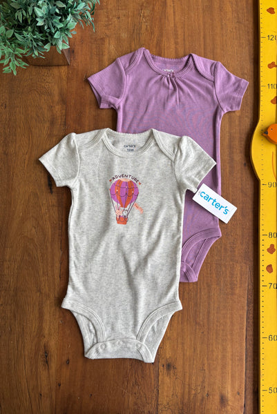 Conjunto Body Carter’s Bebê Trator Novo TAM 12 Meses