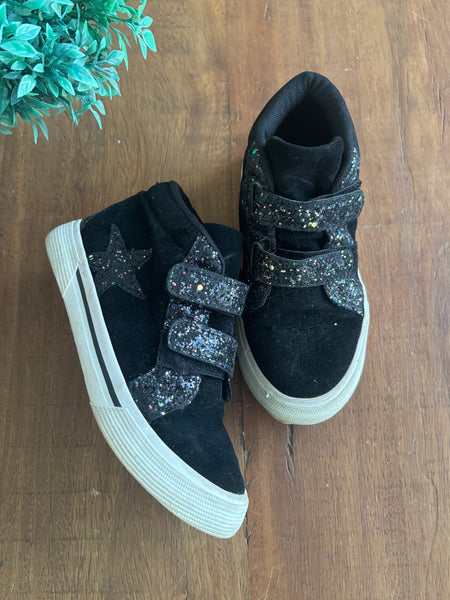Tênis Infantil Abotinado com Glite Detalhe Estrela Fuzarka TAM 26