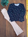Conjunto Infatil Camiseta Estrelas e Calça Canelada Hering TAM 7/8 Anos (128 cm)