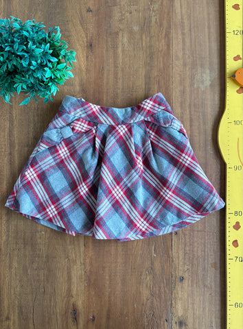 Saia Xadrez com Forro Mayoral Chic TAM 5 Anos 110 cm