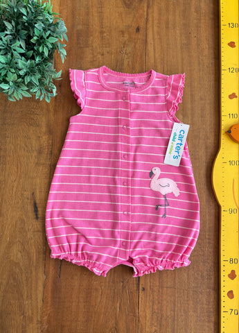 Romper Infantil Carter's Flamingo Novo TAM 3 a 6 Meses