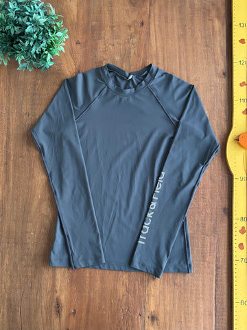 Camiseta Manga Longa Infantil Track & Field UV Tech TAM 8 Anos
