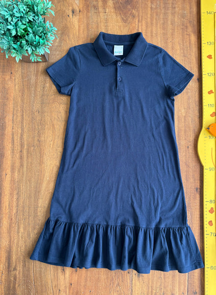 Vestido Azul Marinho Polo Malwee TAM 10 Anos