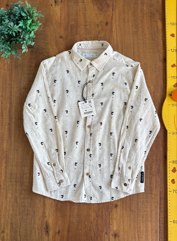 Camisa Infantil Zara Linho Leve NOVA TAM 8 Anos 128 cm