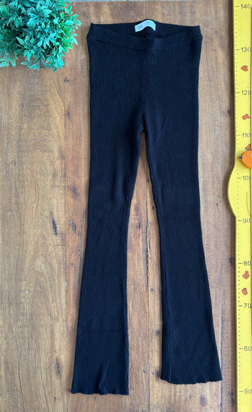Calça Zara Wide Leg Lã Canelada  - super quentinha TAM 13/14 Anos 164 cm