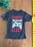 Camiseta Gamers Cinza TAM 6/7 Anos