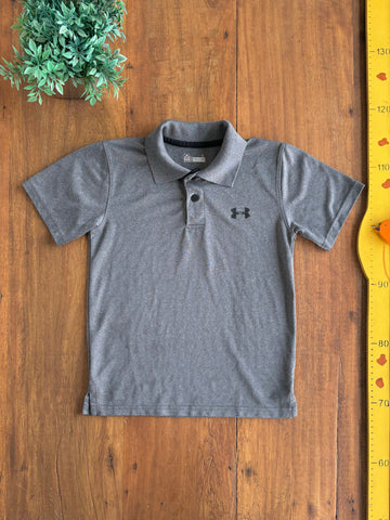 Polo Infantil Under Armour HeatGear Chumbo TAM 7 Anos