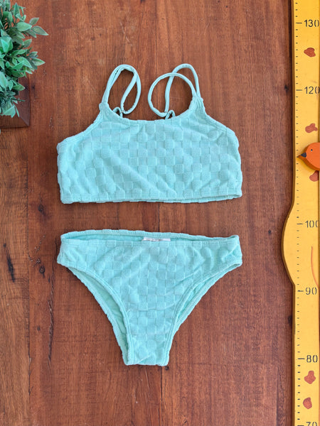 Biquíni Verde Água Texturizado Acessories TAM 7/8 Anos