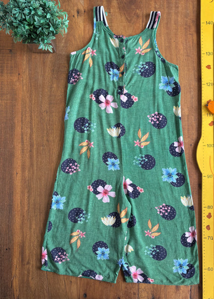 Macacão Pantacourt Viscose Floral  Alakazoo TAM 8 Anos