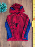 Blusa Tricot Fantasia Com Capuz Homem Aranha Baronesa Tricot TAM 8 Anos