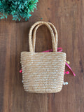 Bolsa de Palha Decorada Accessories TAm 18 X 22 cm sem a alça