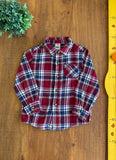 Camisa Xadrez Flanela Vinho Healthtex TAM 4 Anos