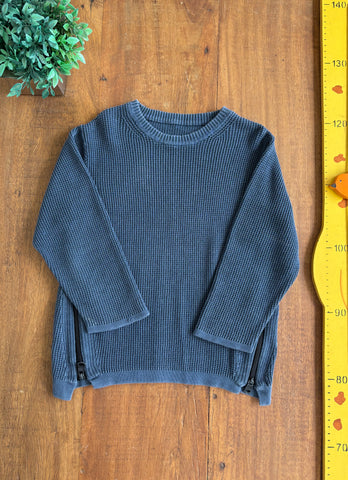 Tricot Infantil Zara Detalhe Ziper Lateral TAM 4 Anos