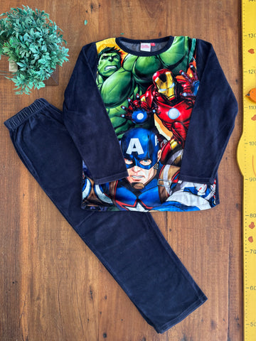 Pijama Infantil Plush Avengers Marvel TAM 7/8Anos