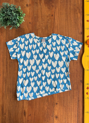 Camiseta Hering Kids Coracoes TAM 10 Anos