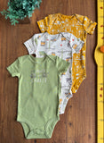 Conjunto Body Carter’s Bebê Novos Trator TAM 18 Meses